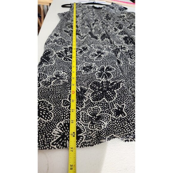 Sonoma Dress Womens Large Sleeveless Floral Linen Rayon Pockets Summer Casual - Picture 5 of 13